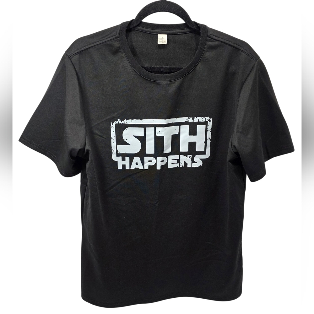 Black Graphic T-Shirt Sith Happens